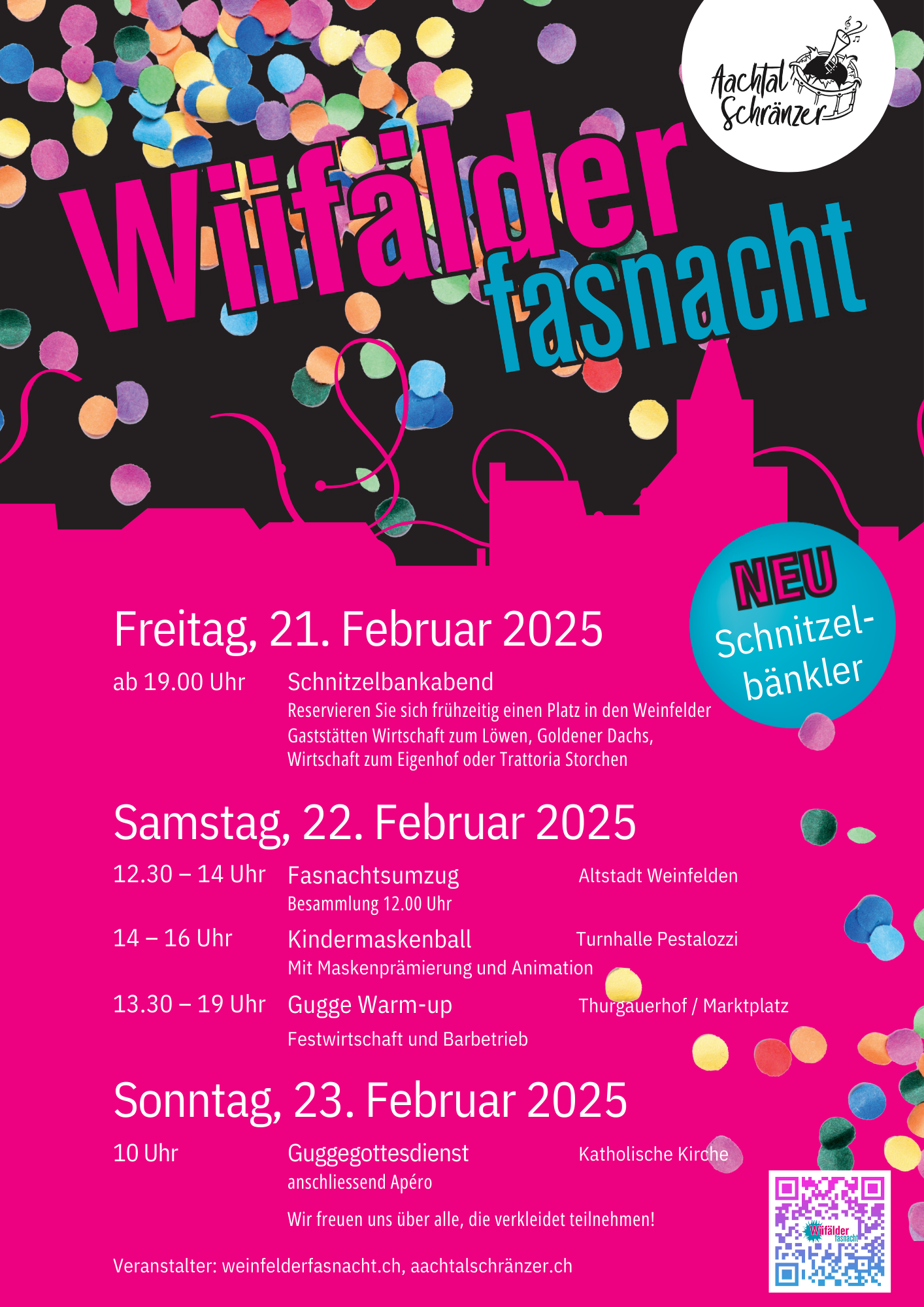 Event Flyer Fasnacht Weinfelden 2025 png
